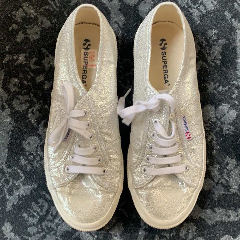 Superga trainers silver size 39 8.5
